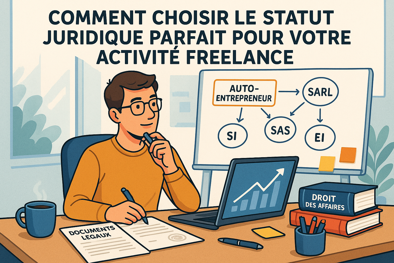 découvrez les clés pour choisir le statut juridique idéal pour votre activité freelance. notre guide vous présente les différentes options disponibles, leurs avantages et inconvénients, afin de vous aider à optimiser votre statut en fonction de vos besoins professionnels.