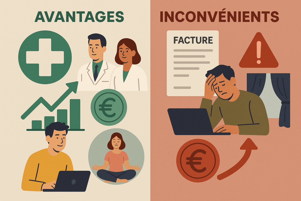 Faut-il une mutuelle santé pour freelance ? Avantages et inconvénients.