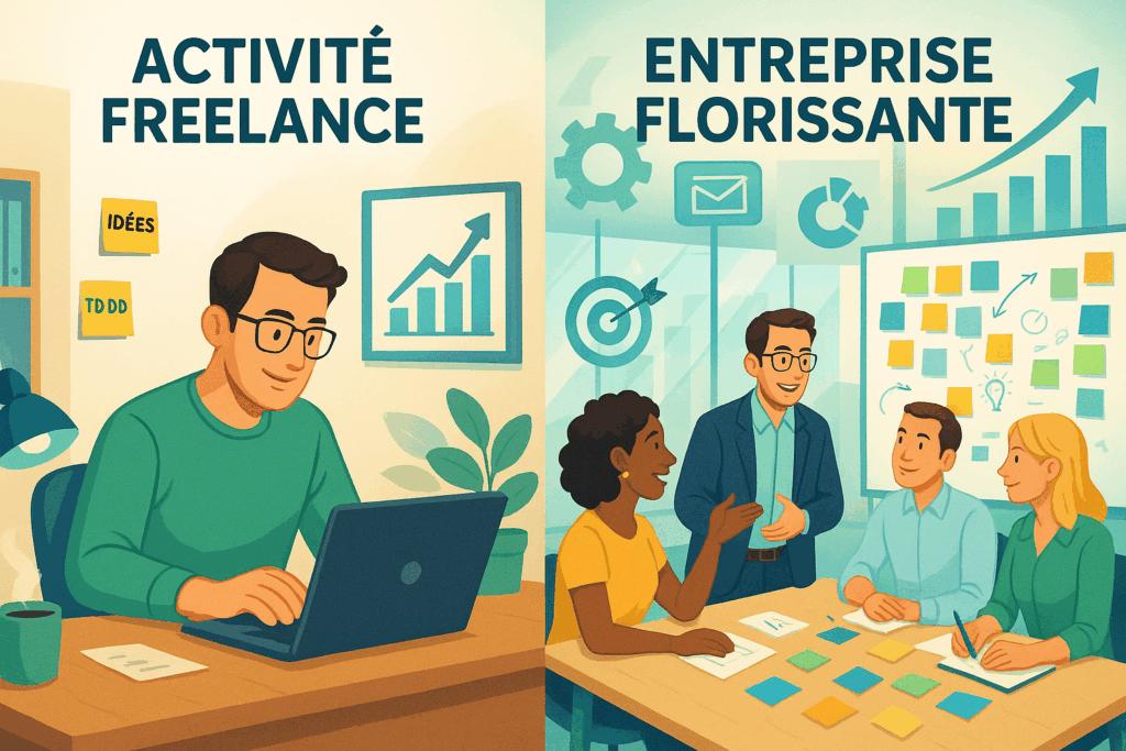 Passer de Freelance à Entrepreneur : Gérer la Croissance de Votre Activité