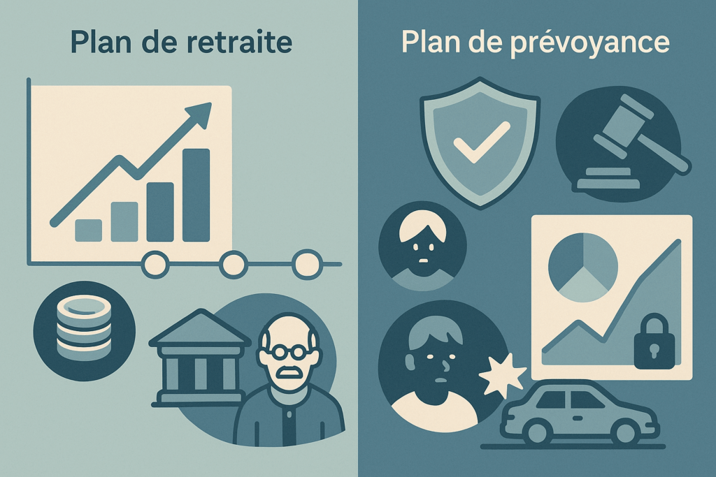 Comparatif des plans de retraite et prévoyance pour freelances.