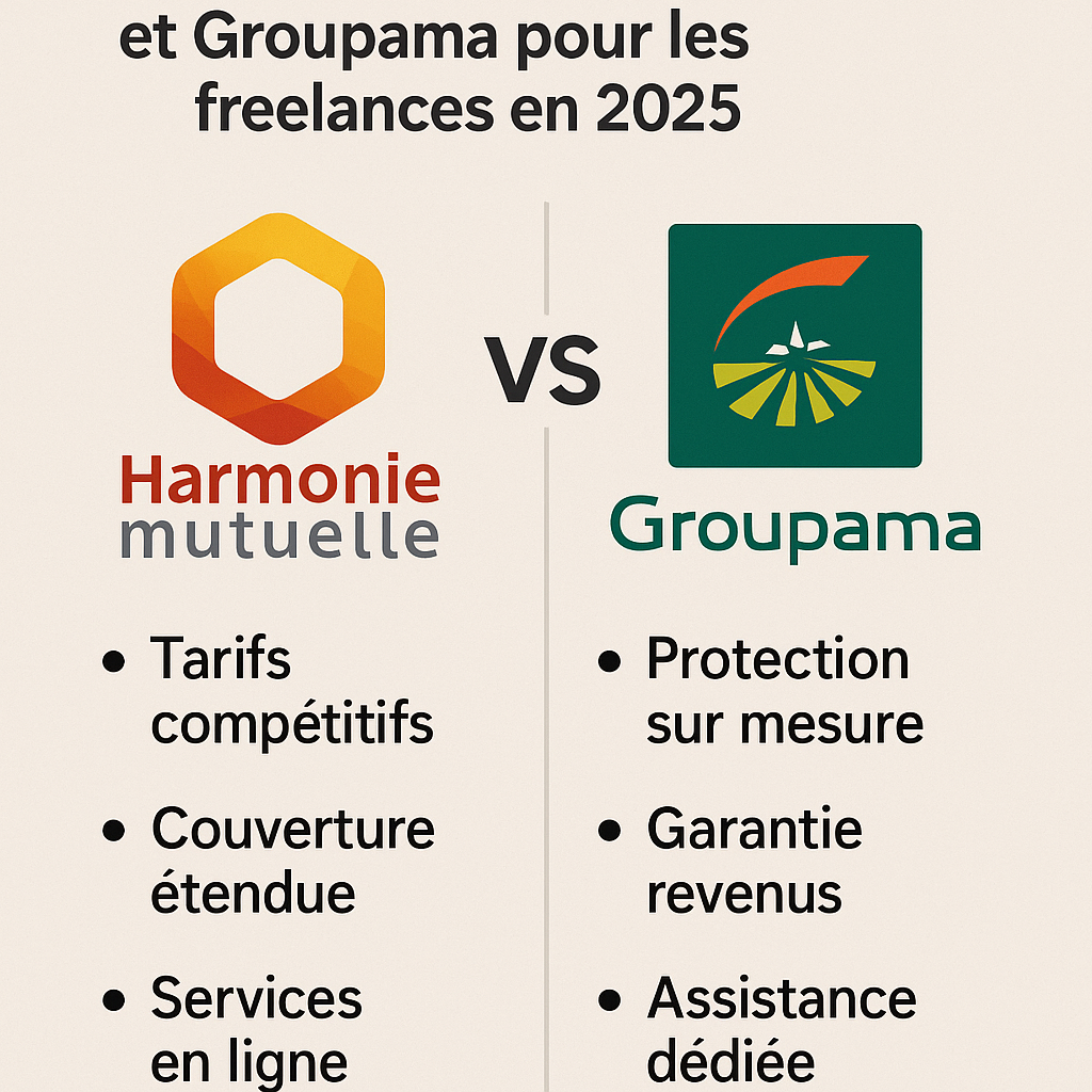 découvrez notre comparatif détaillé de harmonie mutuelle et groupama pour vous aider à choisir la meilleure mutuelle freelance en 2025. analyse des garanties, des tarifs et des avis pour faire le bon choix selon vos besoins.